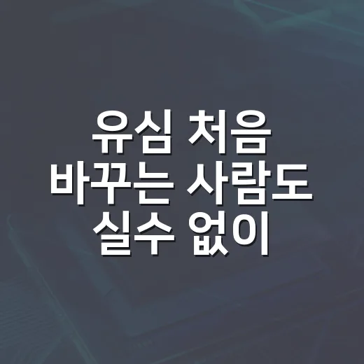 유심 처음 바꾸는 사람도 실수 없이 개통하는 방법 - 요약