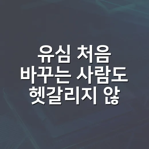 유심 처음 바꾸는 사람도 헷갈리지 않게 준비하는 방법 - 요약