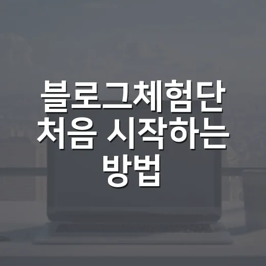 블로그체험단 처음 시작하는 방법, 선정률 높이려면 이렇게 준비하세요 - 요약