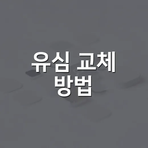 유심 교체 방법, 처음 하는 사람도 헷갈리지 않게 바꾸는 순서 - 요약