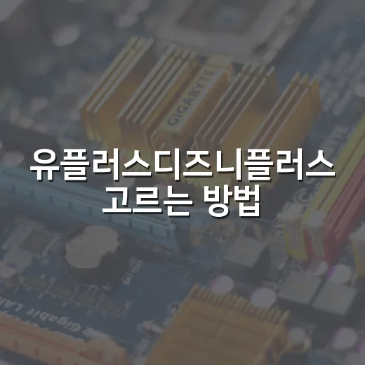 유플러스디즈니플러스 고르는 방법, 휴대폰·IPTV별로 헷갈리지 않게 - 요약