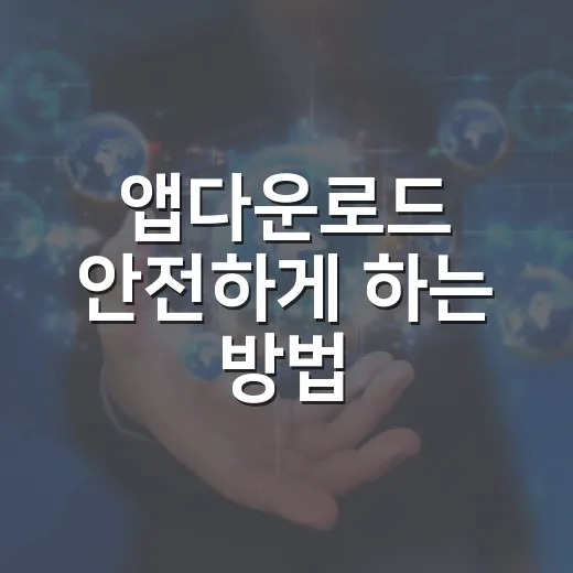 앱다운로드 안전하게 하는 방법, 처음 설치할 때 꼭 보는 기준 - 요약
