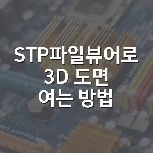 STP파일뷰어로 3D 도면 여는 방법, 초보자는 이렇게 시작하면 편합니다 - 요약