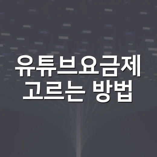 유튜브요금제 고르는 방법, 라이트와 프리미엄 차이 이렇게 보면 쉬워요 - 요약