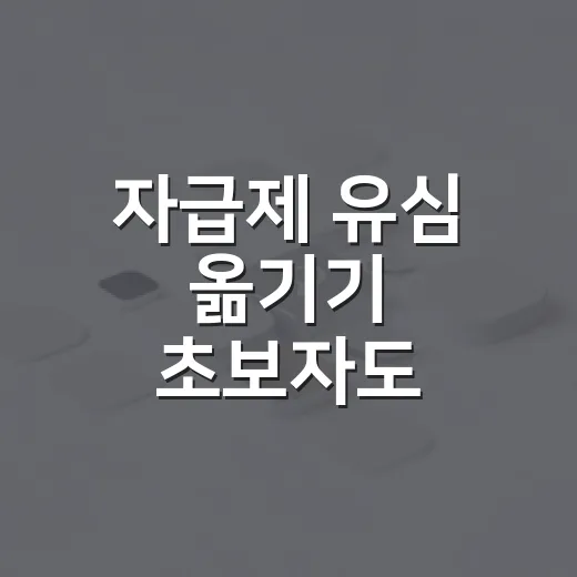 자급제 유심 옮기기 초보자도 헷갈리지 않게 하는 방법 - 요약