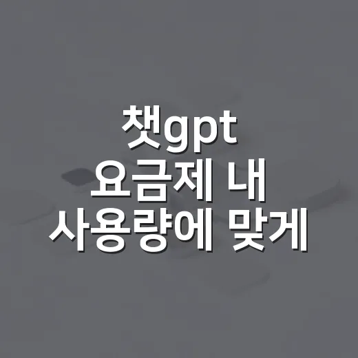 챗gpt 요금제 내 사용량에 맞게 고르는 방법 - 요약