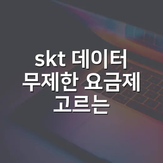 skt 데이터 무제한 요금제 고르는 방법 - 요약