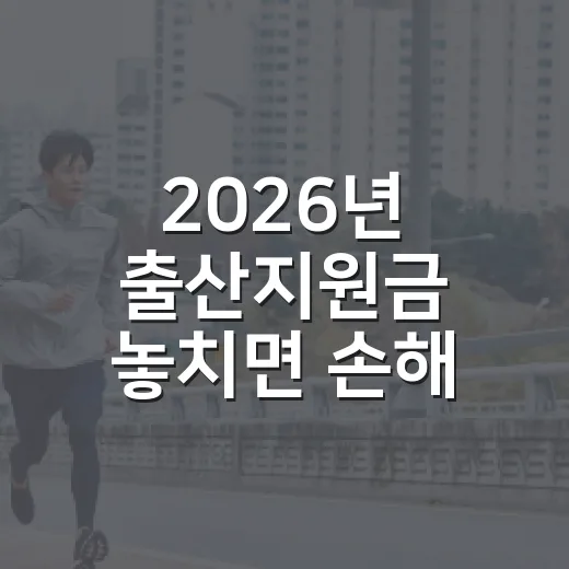 2026년 출산지원금 놓치면 손해 보는 7가지 조건 - 요약