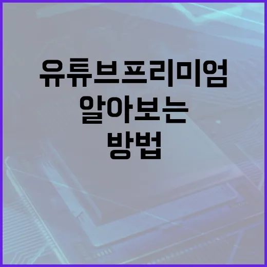 유튜브 프리미엄, 정말 필요한가요? 알아보는 방법 - 요약