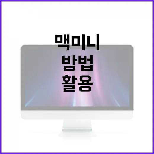 맥미니를 최대한 활용하는 방법 - 요약