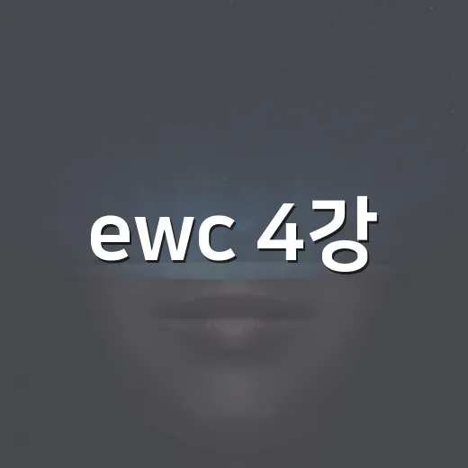 ewc 4강: 효과적으로 학습하는 방법 - 요약