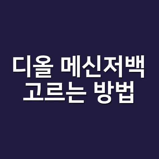 디올 메신저백 고르는 방법, 가격보다 먼저 봐야 할 기준 - 요약