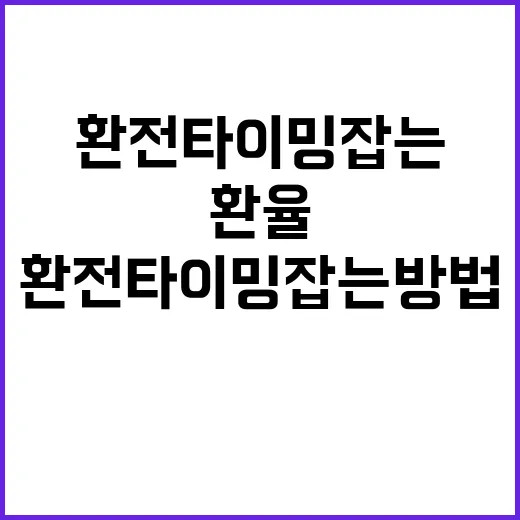 위안환율 확인하고 환전 타이밍 잡는 방법 - 요약