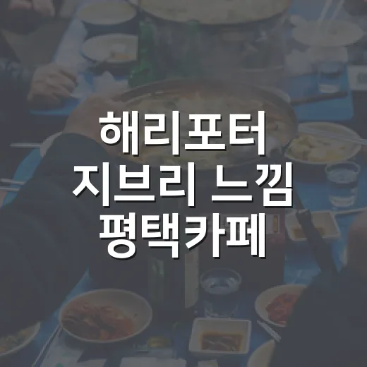 해리포터 지브리 느낌 평택카페 고르는 방법, 분위기별로 이렇게 가면 좋아요 - 요약