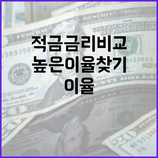 적금 금리 비교하는 방법: 높은 이율 찾기 - 요약
