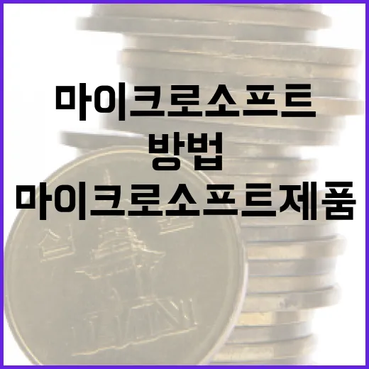 마이크로소프트 제품을 최대한 활용하는 방법 - 요약