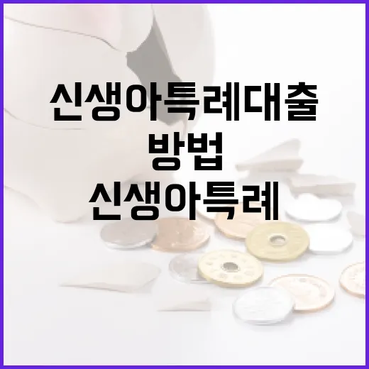 신생아 특례대출을 받는 방법 - 요약