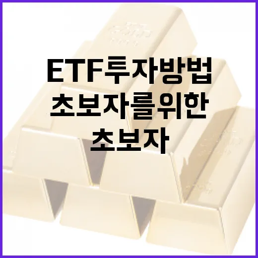 초보자를 위한 ETF 투자 방법 - 요약