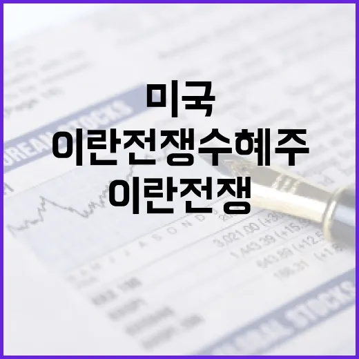 미국-이란 전쟁 수혜주를 파악하는 방법 - 요약