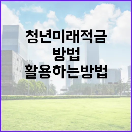 청년미래적금을 활용하는 방법 - 요약