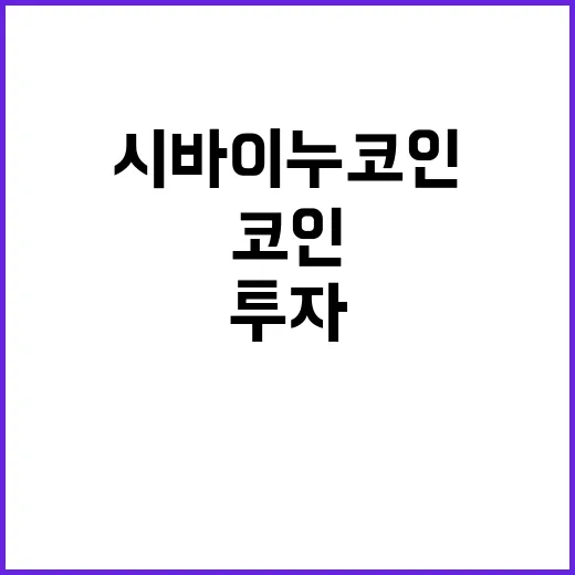 시바이누코인 투자하…
