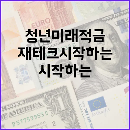 청년미래적금을 활용하여 재테크 시작하는 방법 - 요약