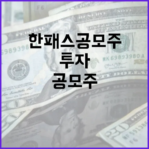 한패스 공모주 투자하는 방법 - 요약