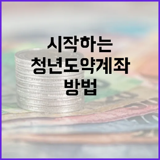 청년도약계좌를 시작하는 방법 - 요약