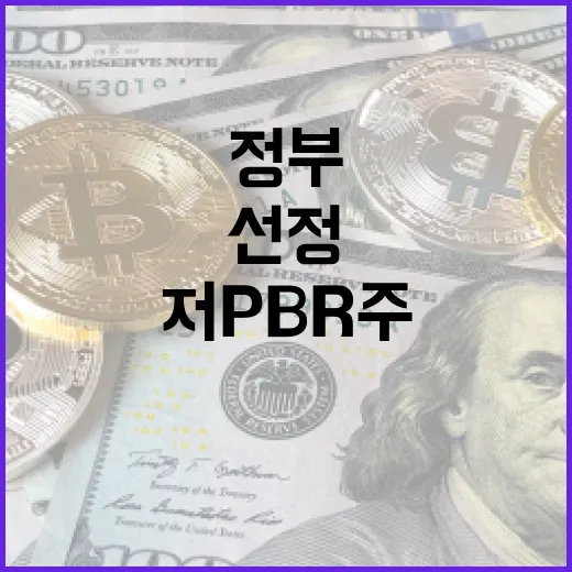 정부 선정 저PBR주 주목하는 방법 - 요약