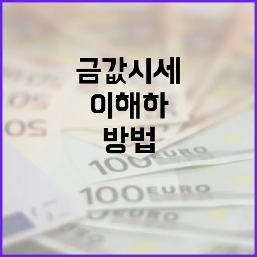 금값 시세를 이해하고 활용하는 방법 - 요약