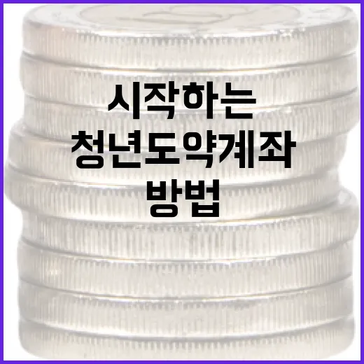 청년도약계좌를 시작하는 방법 - 요약