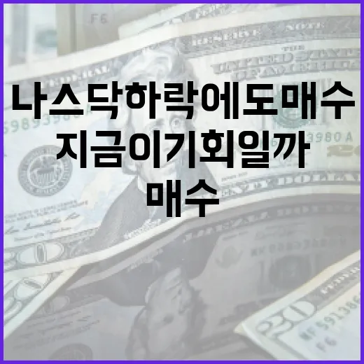 나스닥 하락에도 매수 선택하는 방법: 지금이 기회일까요? - 요약