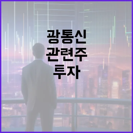 광통신 관련주에 투자하는 방법 - 요약