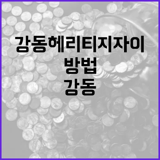 강동헤리티지자이에서 편안한 생활을 시작하는 방법 - 요약