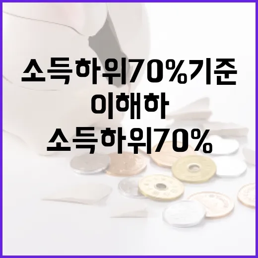 소득 하위 70% 기준을 이해하고 활용하는 방법 - 요약