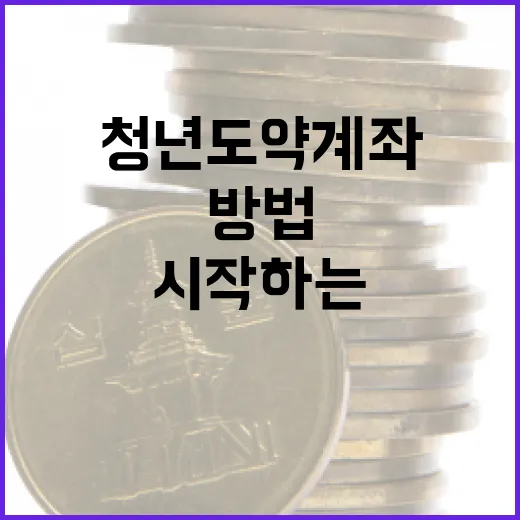 청년도약계좌를 시작하는 방법 - 요약
