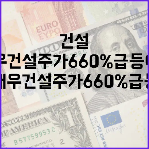 대우건설 주가 660% 급등 이유를 알아보는 방법 - 요약