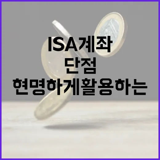 ISA 계좌의 단점을 이해하고 현명하게 활용하는 방법 - 요약