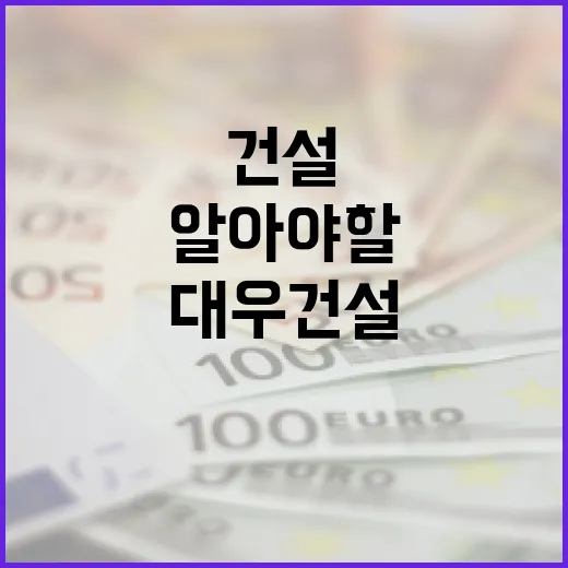 대우건설에 대해 알아야 할 모든 것 - 요약