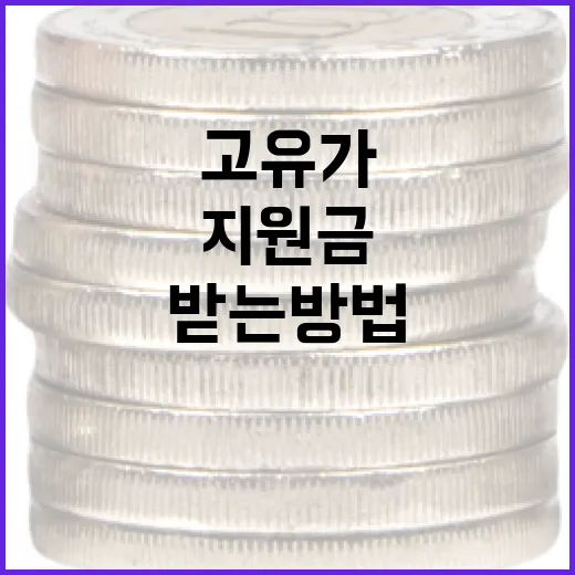 고유가 지원금을 받는 방법 - 요약