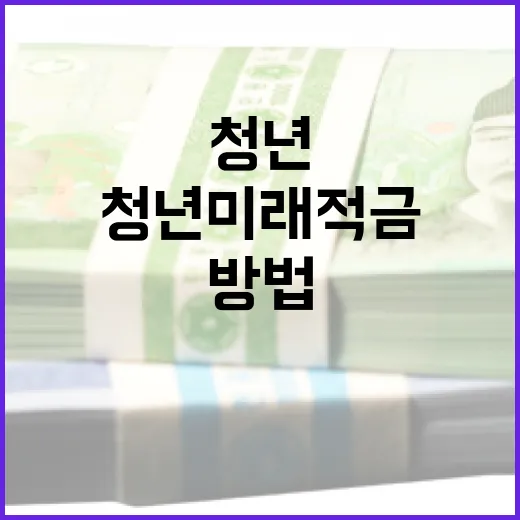 청년미래적금으로 재정적 안정 얻는 방법 - 요약