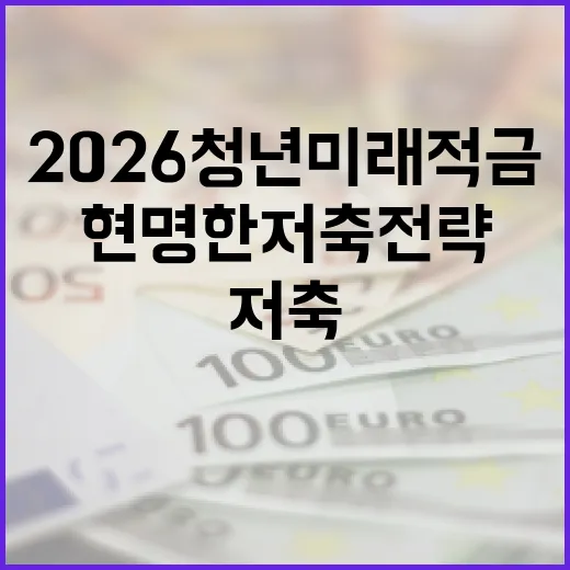 2026 청년미래적금 활용 방법: 미래를 위한 현명한 저축 전략 - 요약