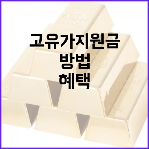 고유가 지원금 대상자를 위한 혜택 받는 방법 - 요약