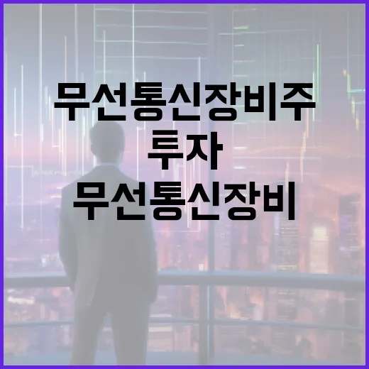 무선통신장비주에 투자하는 방법 - 요약
