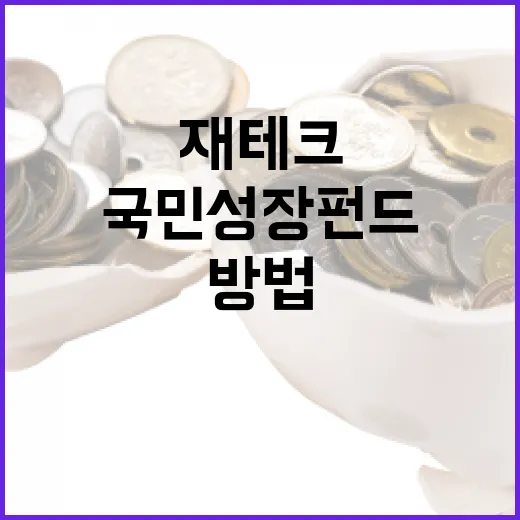 국민성장펀드를 활용하여 재테크하는 방법 - 요약