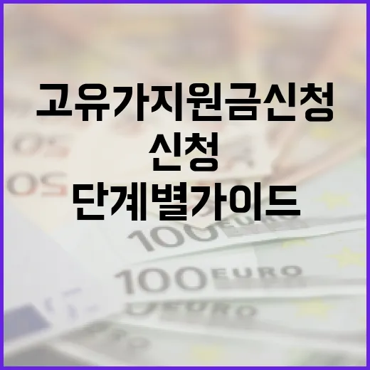 고유가 지원금 신청하는 방법: 단계별 가이드 - 요약