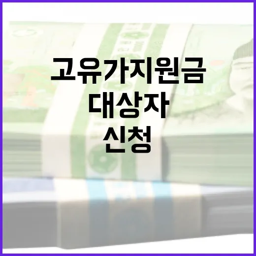 고유가 지원금을 받는 방법: 대상자와 신청 절차 알아보기 - 요약