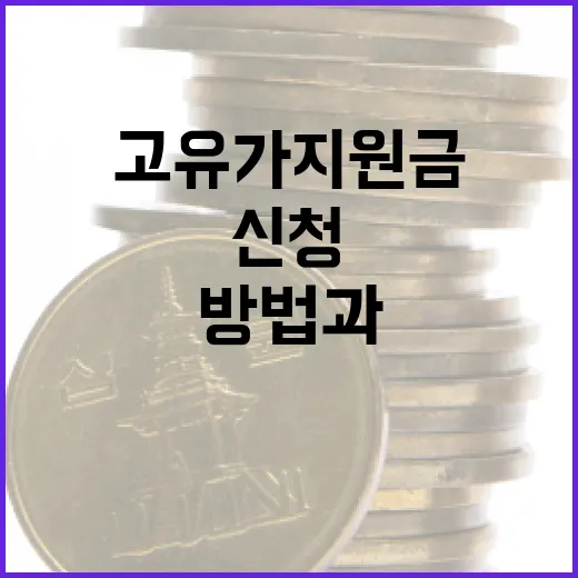 고유가지원금을 신청…