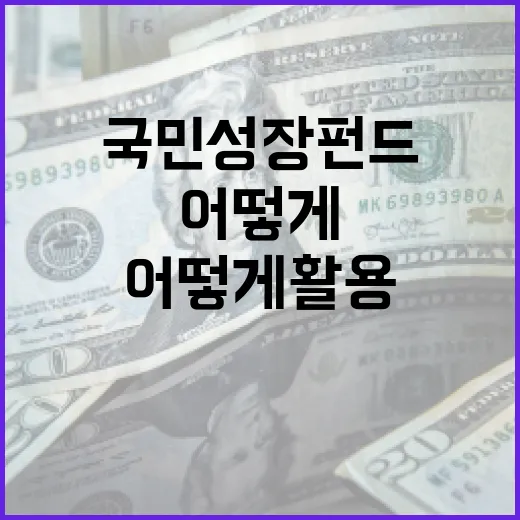 국민성장펀드, 어떻게 활용할까? - 요약