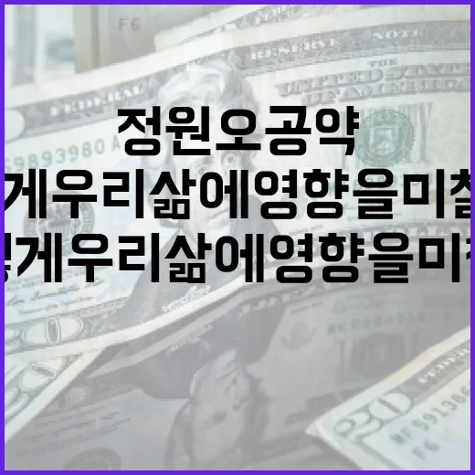 정원오 공약, 어떻게 우리 삶에 영향을 미칠까? - 요약